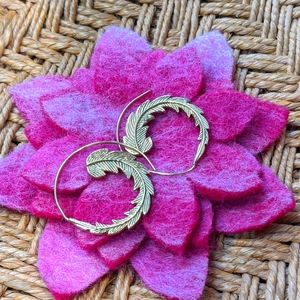 Bohemian style brass earrings